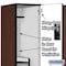 Salsbury Industries 2 Tier 'S' Designer Locker, 54"Wx76"Hx21"D, 6 Door, Mahogany 18-27361MAH - alternate 2
